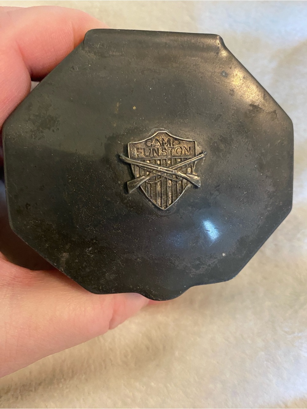 Rare WB Mfg Company Camp Funston Trinket Jewelry Box WWI